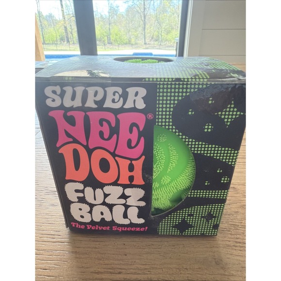 Toys | Green Super Needoh Fuzz Ball Giant Nee Doh Stress Ball Xl Needoh ...